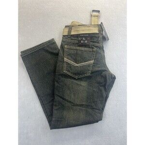 Decipher Mens Jeans 32x32 Style HS011 Black Vintage New with Belt